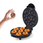DASH-Mini-Donut-Maker-Machine-for-Kid-Friendly-Breakfast-Snacks-Desserts-More-with-Non-stick-Surface-Makes-7-Doughnuts-Aqua-0